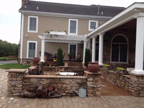 Custom patio in Annapolis, Maryland.